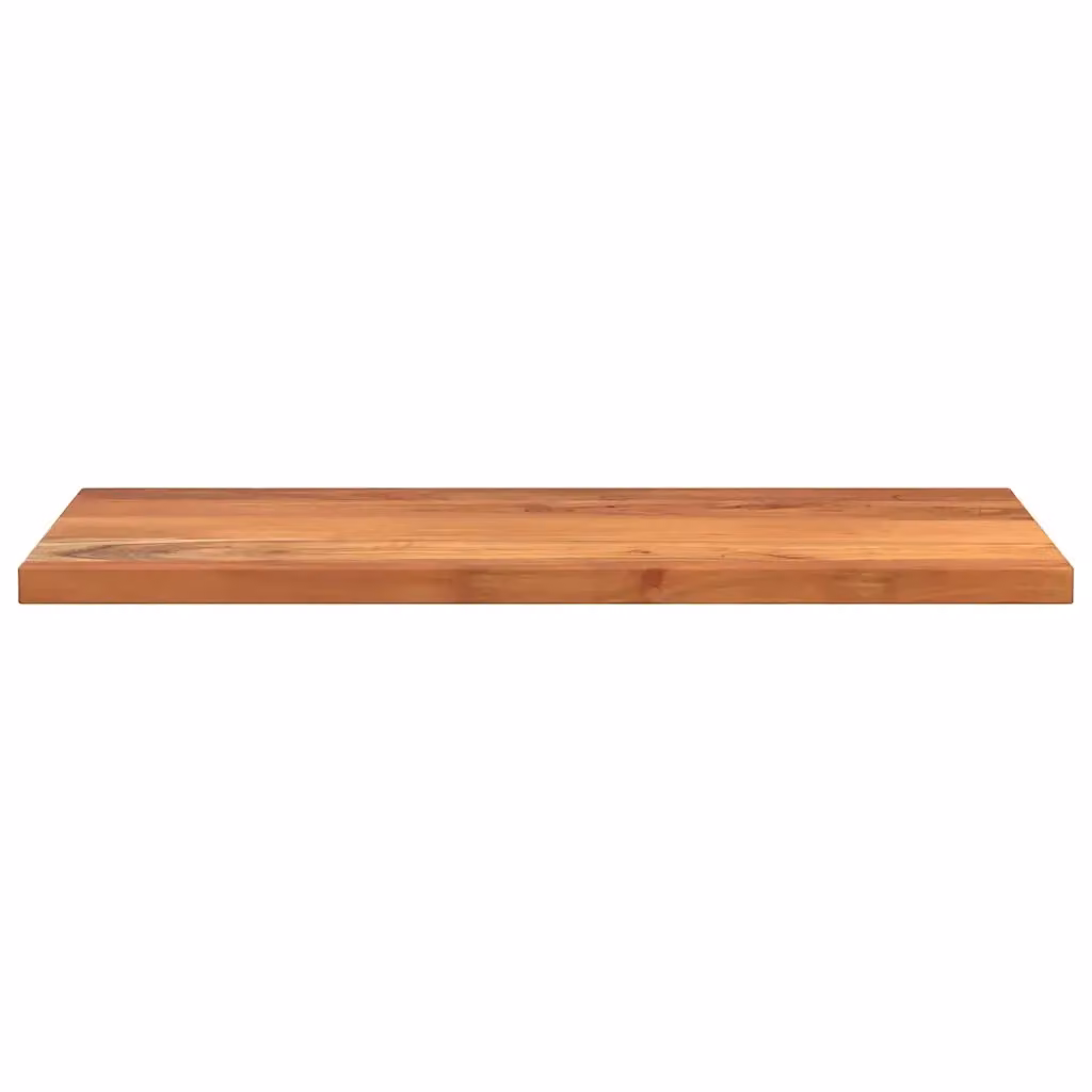 Piano per tavolo rettangolare in legno massello di acacia marrone stile rustico vidaXL L: 100 cm, P: 70 cm, H: 3,8 cm – 2