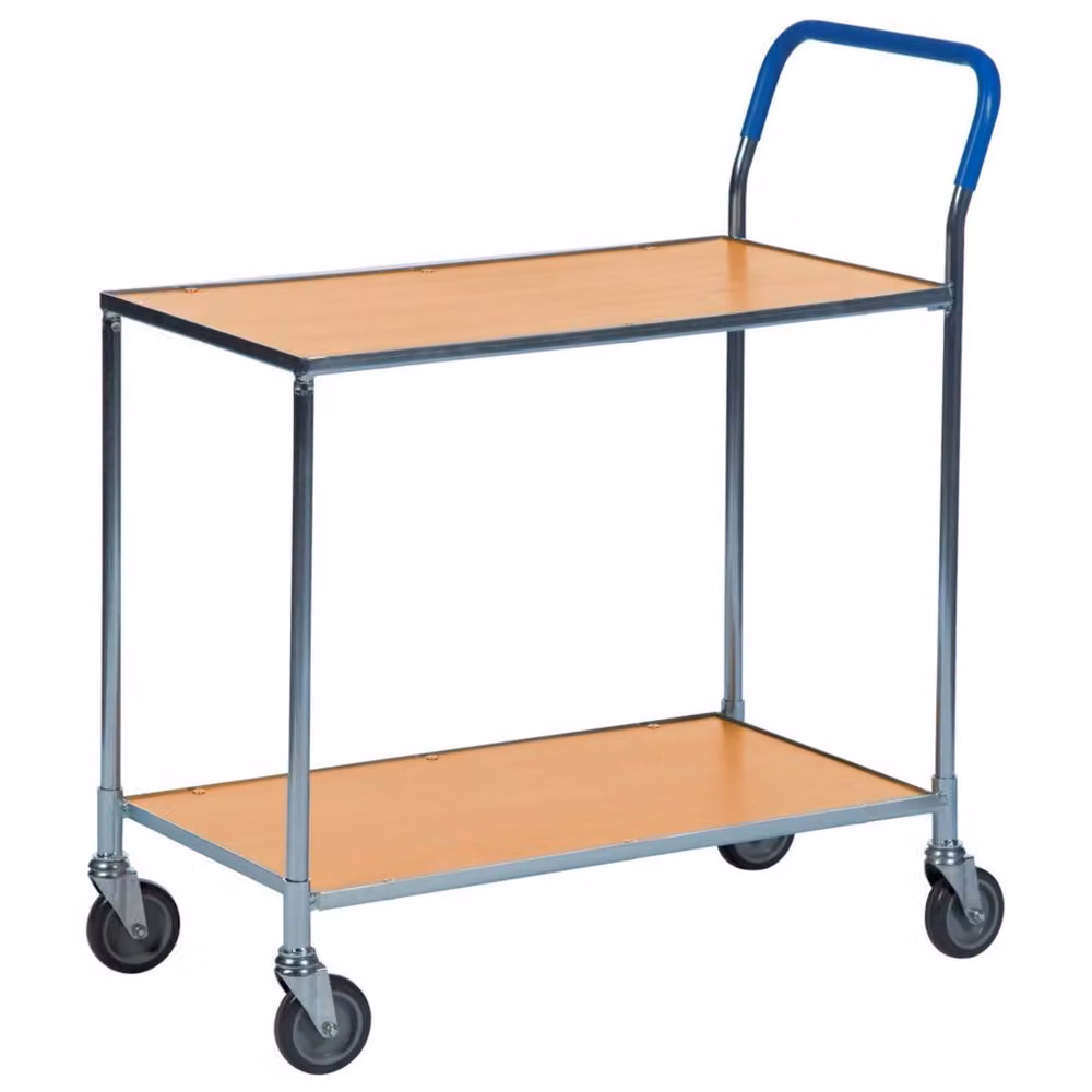 Carrello da tavolo con 2 ripiani Decorazione in faggio