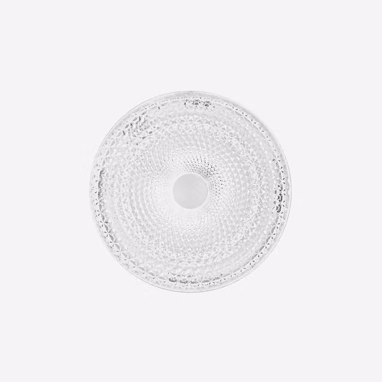 Plafoniera a LED bianca UNIKA con effetto diamante e CCT. Wi-Fi e telecomando da 50 cm inclusi.