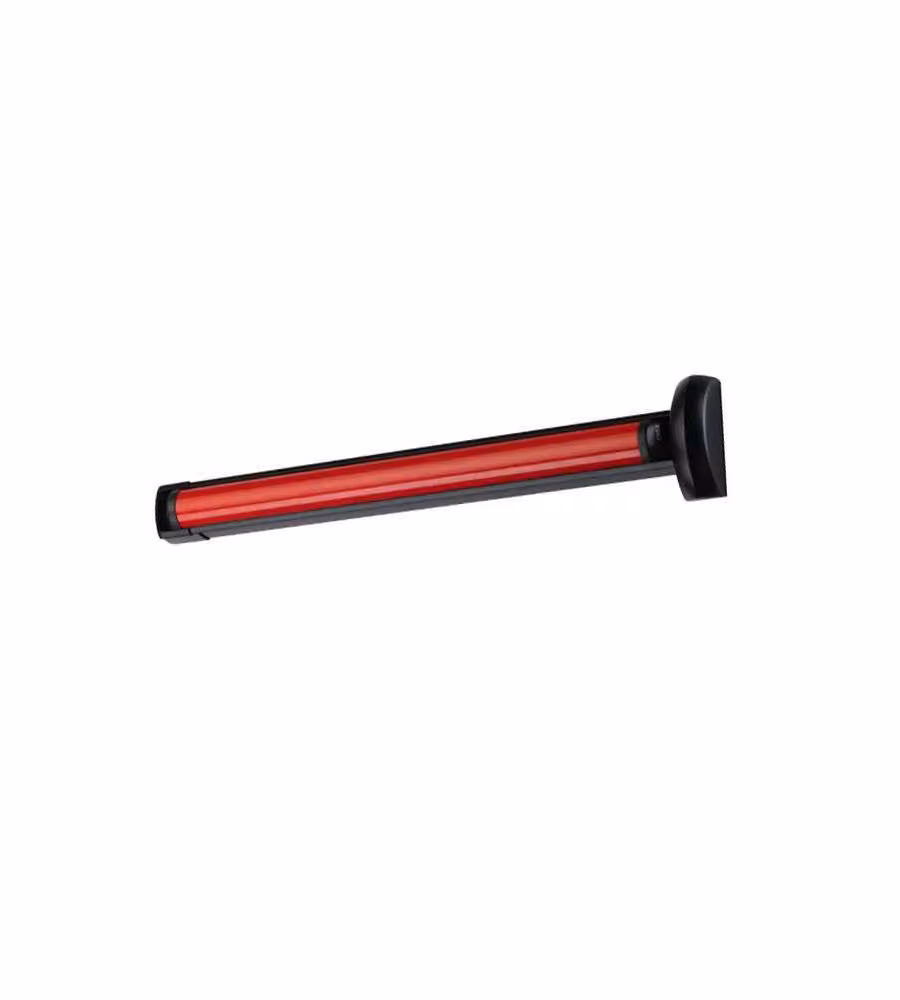 Maniglione Cisa Fast Touch 84 Vertical in alluminio nero e rosso finitura opaca