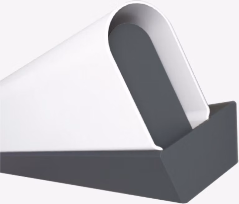 LUCIS lampada da parete AULA 9,1W LED 3000K vetro acrilico grigio AU3.L3.600.47