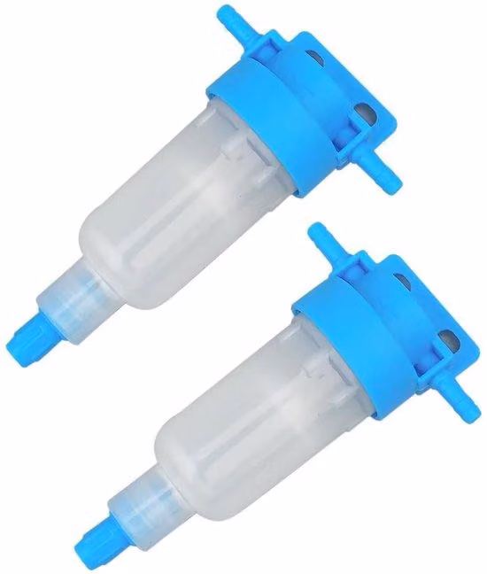 Set di filtri in plastica, 2 pezzi, dimensioni 124x75 mm