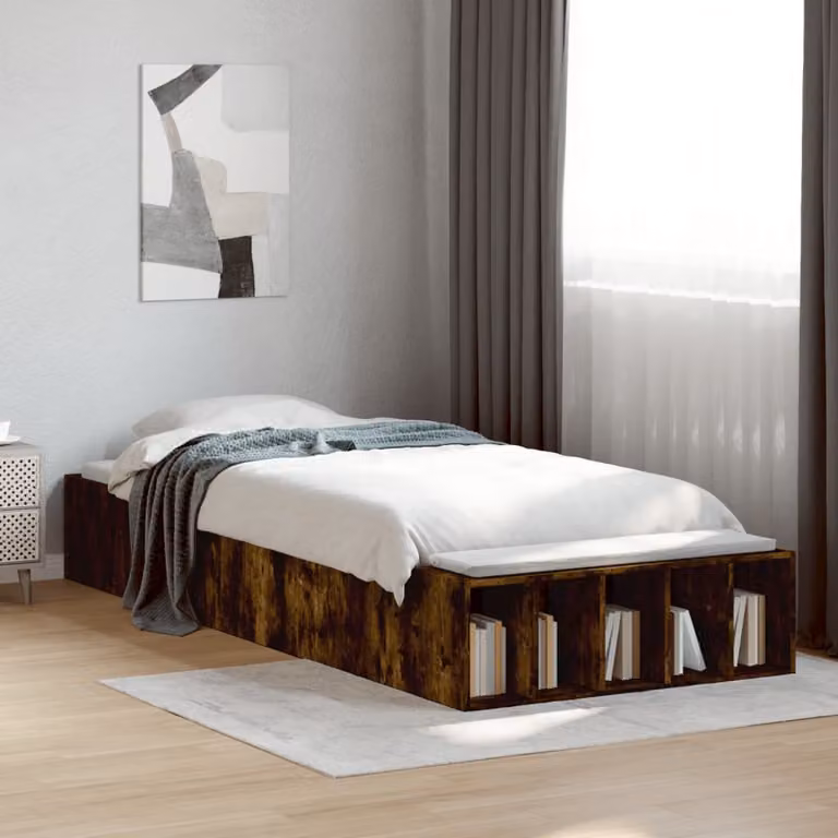 vidaXL Giroletto in Legno Multistrato Rovere con Listelli Fissi, L 100 cm x P 200 cm, Colore Marrone e Bianco