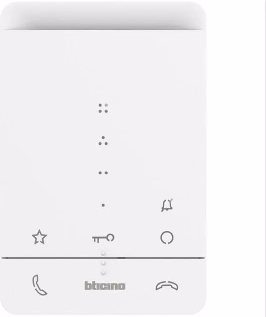 Citofono vivavoce Bticino Classe 100A16E tecnologia a 2 fili bianco da parete