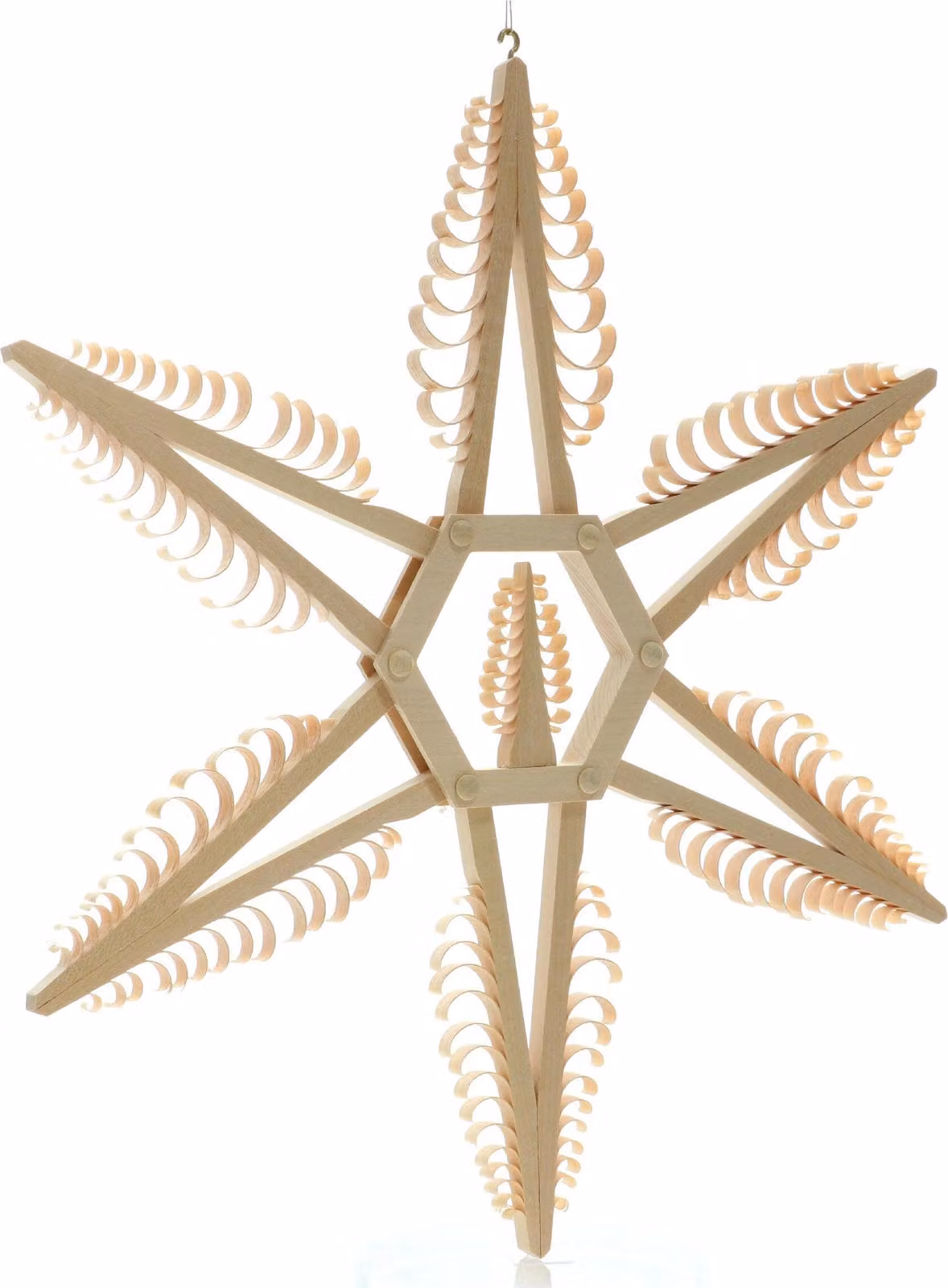 Ornamento da finestra Spanstern centro 1 albero LxHxP=32x32x1,5cm NUOVO