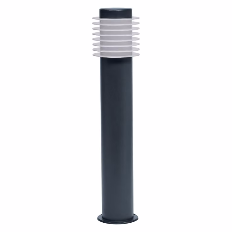 LEDVANCE ENDURA HYBRID RONDO luce per esterni, luce ibrida, 4W, 250lm, colore della luce bianco caldo, temperatura di colore 3.000K, grigio scuro, acciaio inossidabile, classe di protezione IP44 e IP67, funzionamento solare e a rete