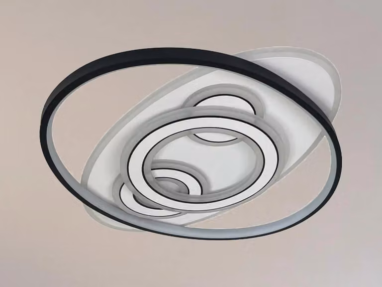Lampada a soffitto a LED con telecomando, 105W - J1336/W