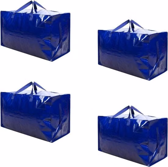 Contenitore per abbigliamento pieghevole con coperchio e maniglie VENO, colore blu