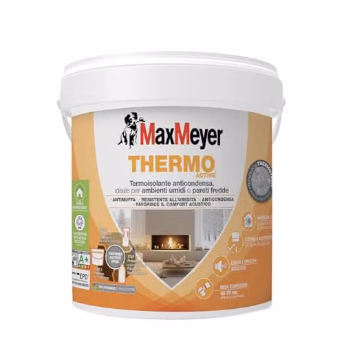 MaxMeyer Pittura Thermo Termica Termoisolante Aerogel 10 L - Bianco Opaco - Interni