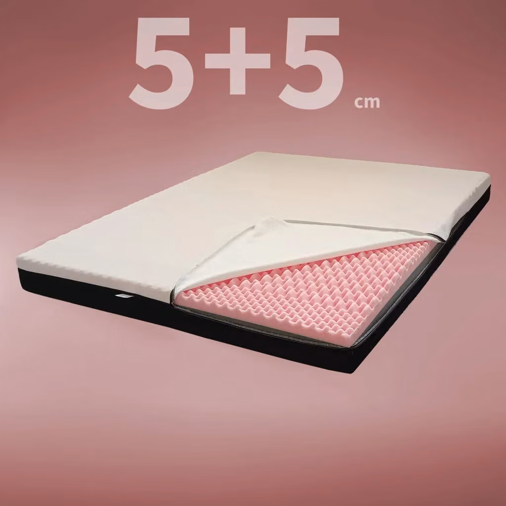 Topper per Materasso in Memory Foam Ibrido Genesi H10 Comfy Line Bianco, Spessore: 10 cm, L/P: 85 x 190 cm – 2