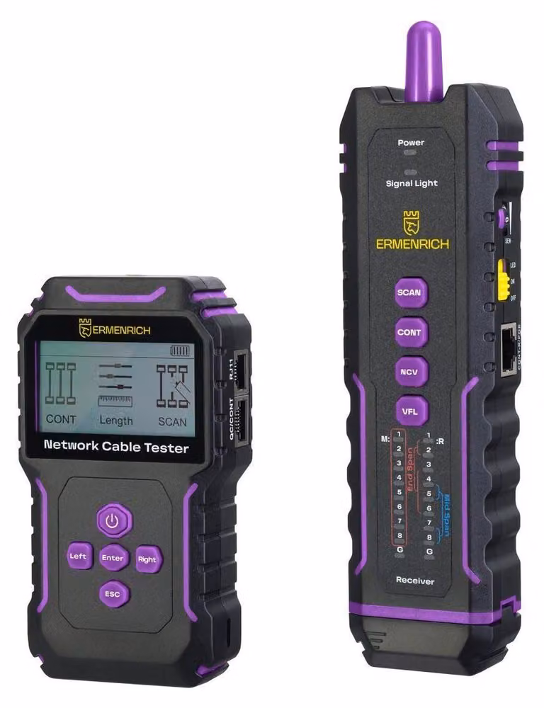 Ermenrich: Tester per cavi multifunzione. Ermenrich NetGeeks NP45