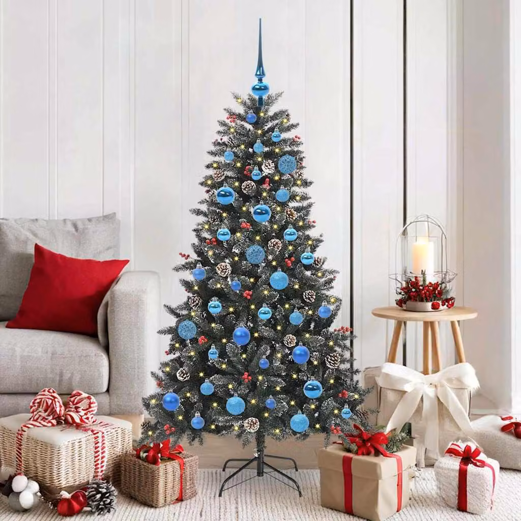 Maison Exclusive - Albero di Natale artificiale verde, 150 cm, in PVC, plastica e acciaio
