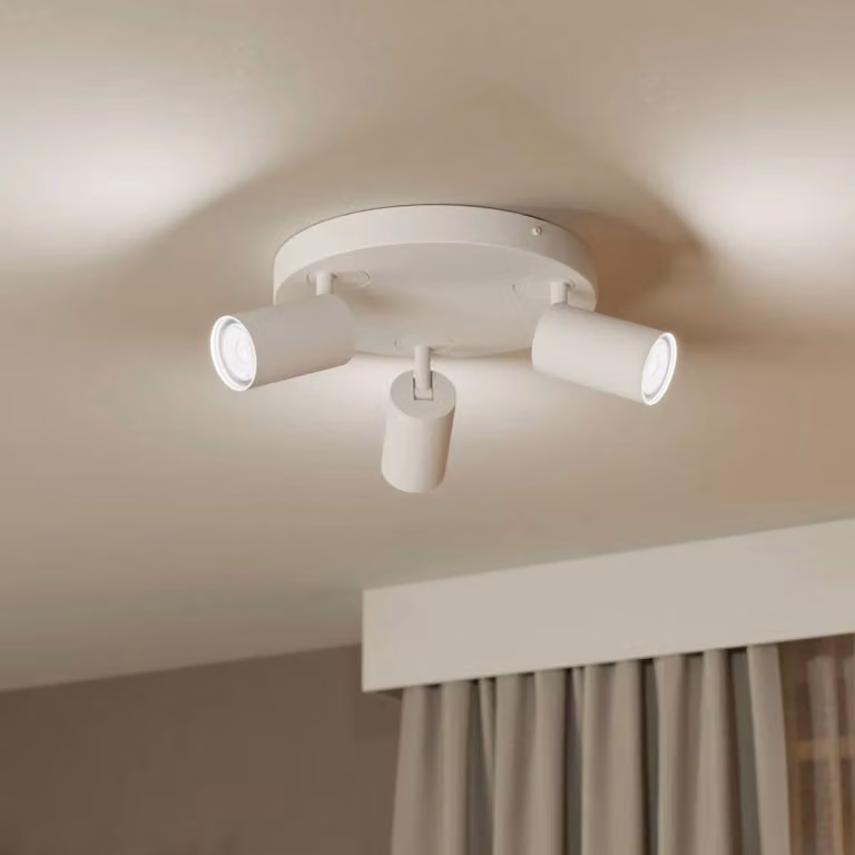 EGLO connect Telimbela-Z spot 3 luci, bianco Telimbela-Z, dimmerabile, Bianco / Opale, Soggiorno / Sala da pranzo, Metallo, Moderno