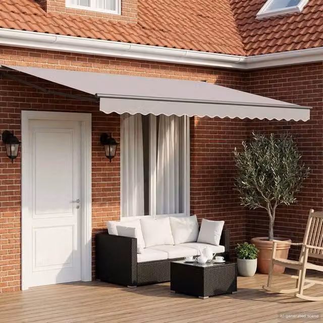Struttura della tenda elettrica retrattile-Telaio per tenda da sole Antracite 4,5 ¡Á 3 m