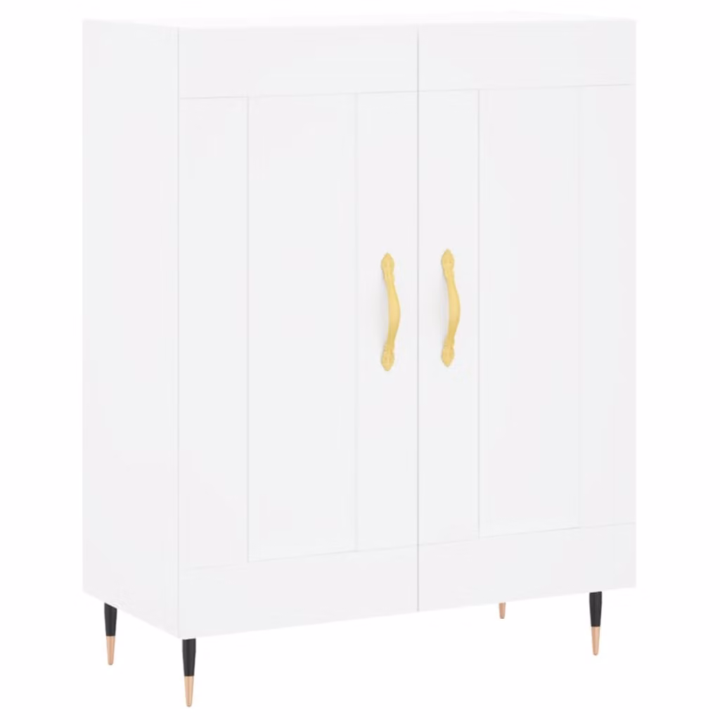 Credenza Bianca 69,5x34x90 cm in Legno Multistrato