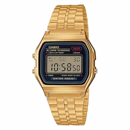 Casio Orologio Digitale Uomo con Cinturino in Acciaio Inox A159WGEA-1EF