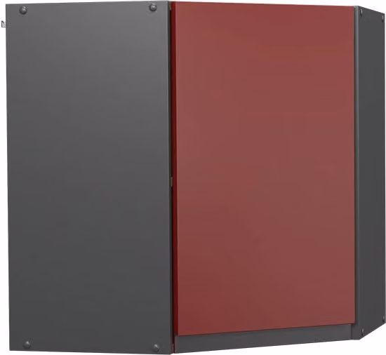 Mobile angolare da cucina Vicco R-Line Rosso e Antracite con ante a battente e finitura opaca L/P/H: 57 x 31 x 60 cm