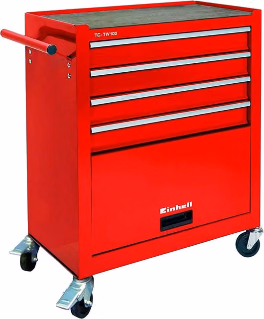 Carrello portautensili TC-TW 100 Einhell rosso L/P/H: 67 x 38 x 72,4 cm