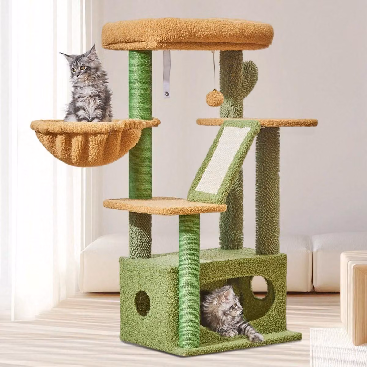 Katzenbaum: Tiragraffi multifunzionale con piattaforme