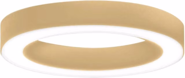 Lampada a soffitto FLOR P/M Gealuce in alluminio oro spazzolato con LED integrato da 50W 3000K dimmerabile