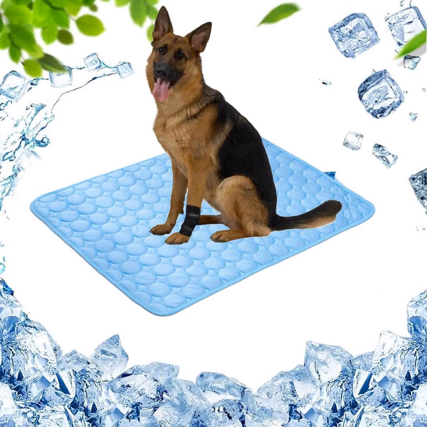 Tappetino refrigerante per cani, autorigenerante, con gel refrigerante, dimensioni 70x55 cm