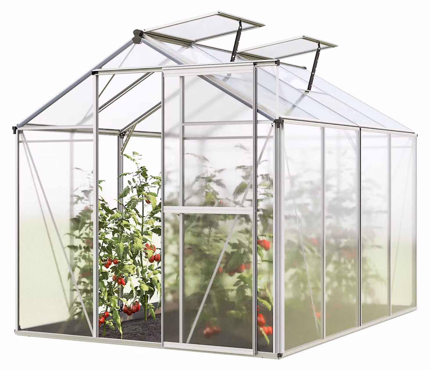 GFP Serra Jasmin 4 costruzione in alluminio 192 x 256 cm lastre di policarbonato