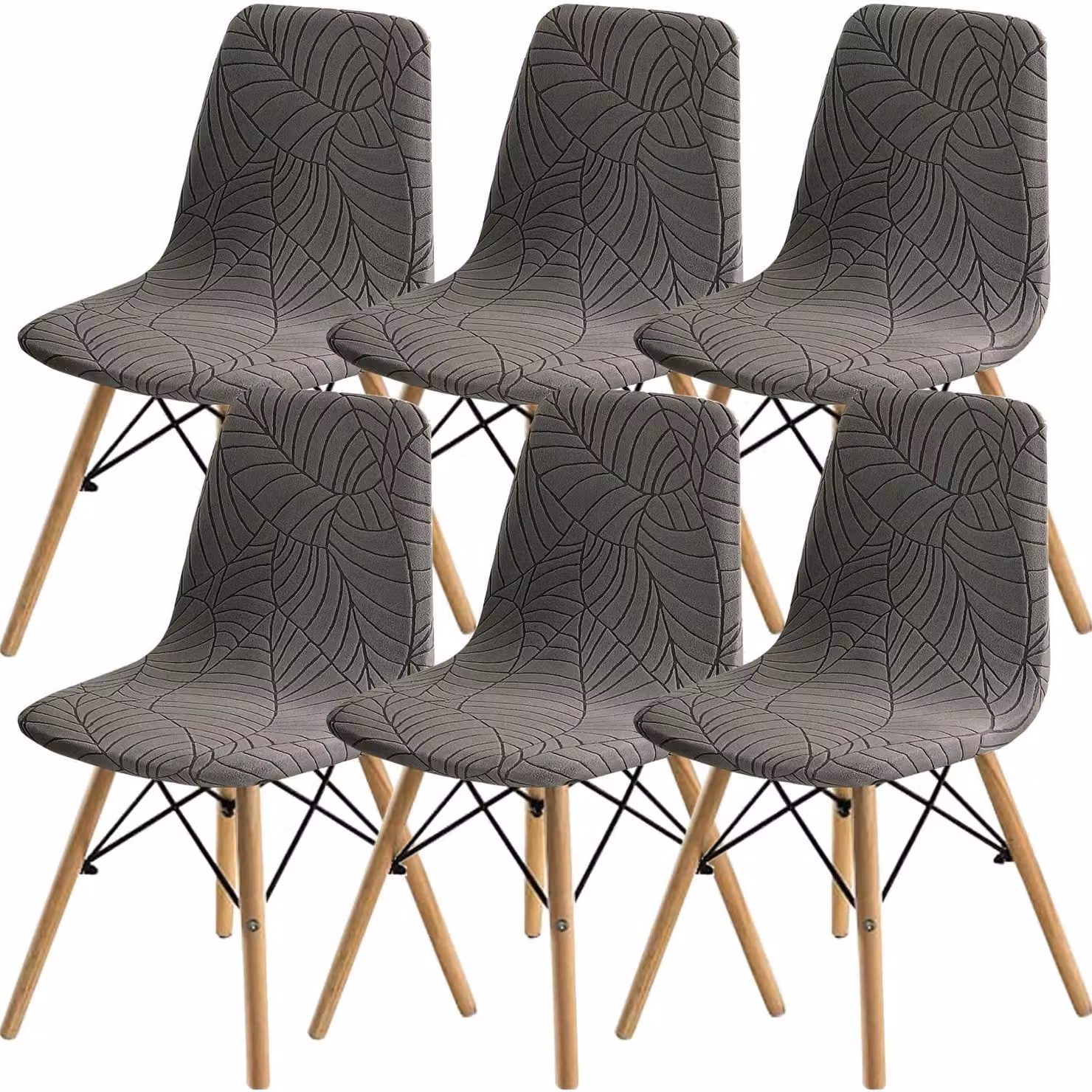 Set di sedie da pranzo moderne per 2/4/6 persone - Sedie con schienale confortevole