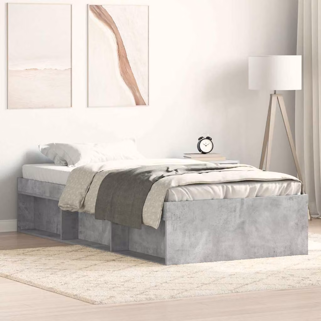 Giroletto vidaXL in legno e MDF Grigio Cemento L: 75 cm, P: 190 cm