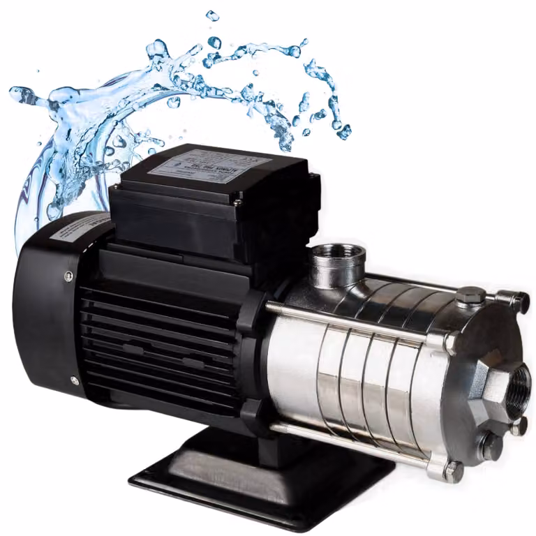 Pompa per acqua ALPINOX PRO 750 (550 W, 4200 l/h, prevalenza massima 47 m) - per acqua pulita - pompa da giardino per acquedotti domestici Pompa per irrigazione PREMIUM INOX