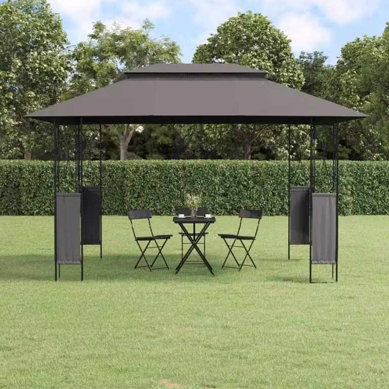 Il Padiglione Living Store con tetto antracite 400x300x270 cm in acciaio