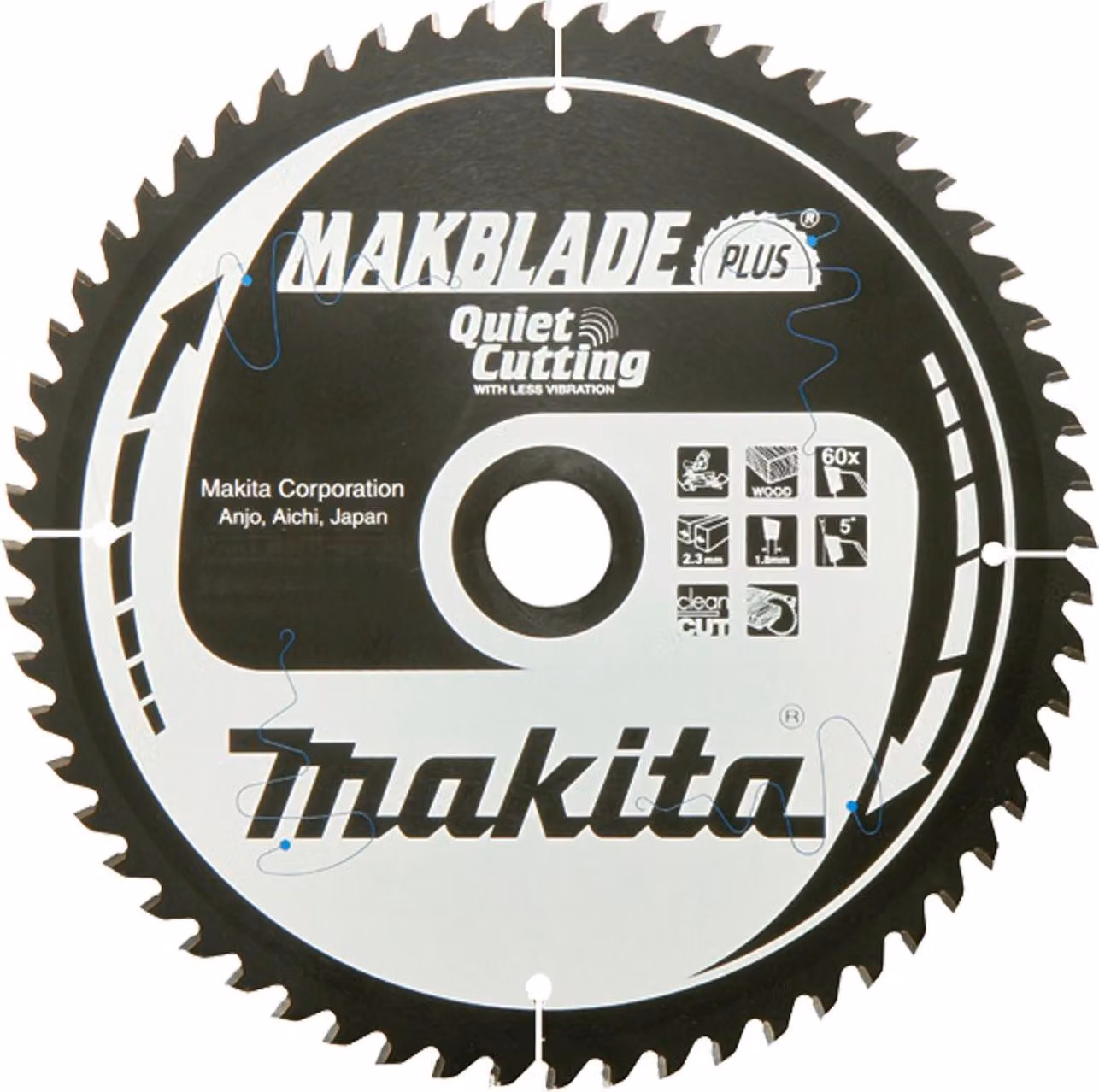 Lama per sega circolare Makita, MAKBLADE PLUS TCT - 250 mm x 30 mm - 40 denti - legno