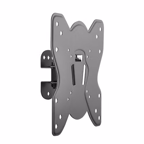 Metronic 45106-Supporto a parete girevole e inclinabile per TV da 28" a 42", colore: nero
