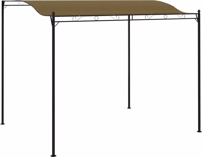 The Living Store Gazebo 3x2,4 m Taupe 180 g/m²