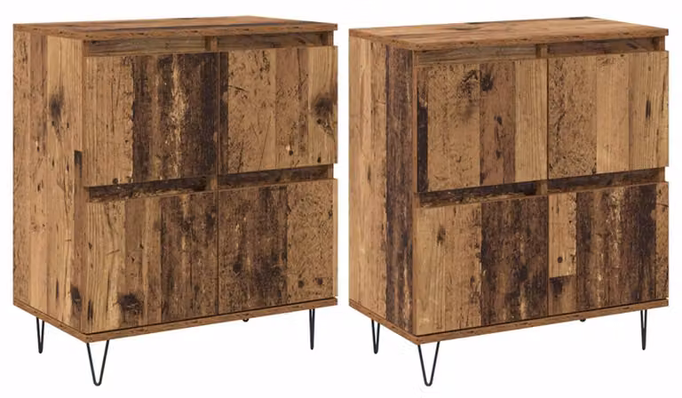 Sideboards 2 pcs Legno vecchio