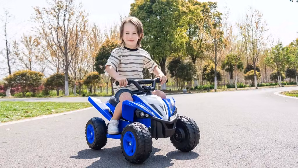 Quad ATV Elettrico per Bambini Minimal Verde con Luci LED e Batteria Ricaricabile – 2