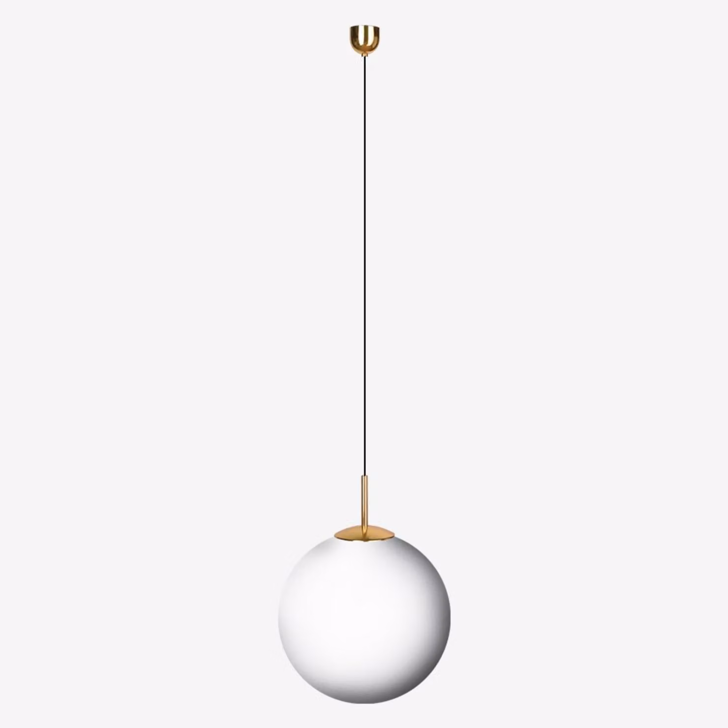 Lampada a sospensione LUCIS POLARIS ZK PE 55,7 W LED 4000 K in plastica, ottone e opale ZK.P4.600.84 PE