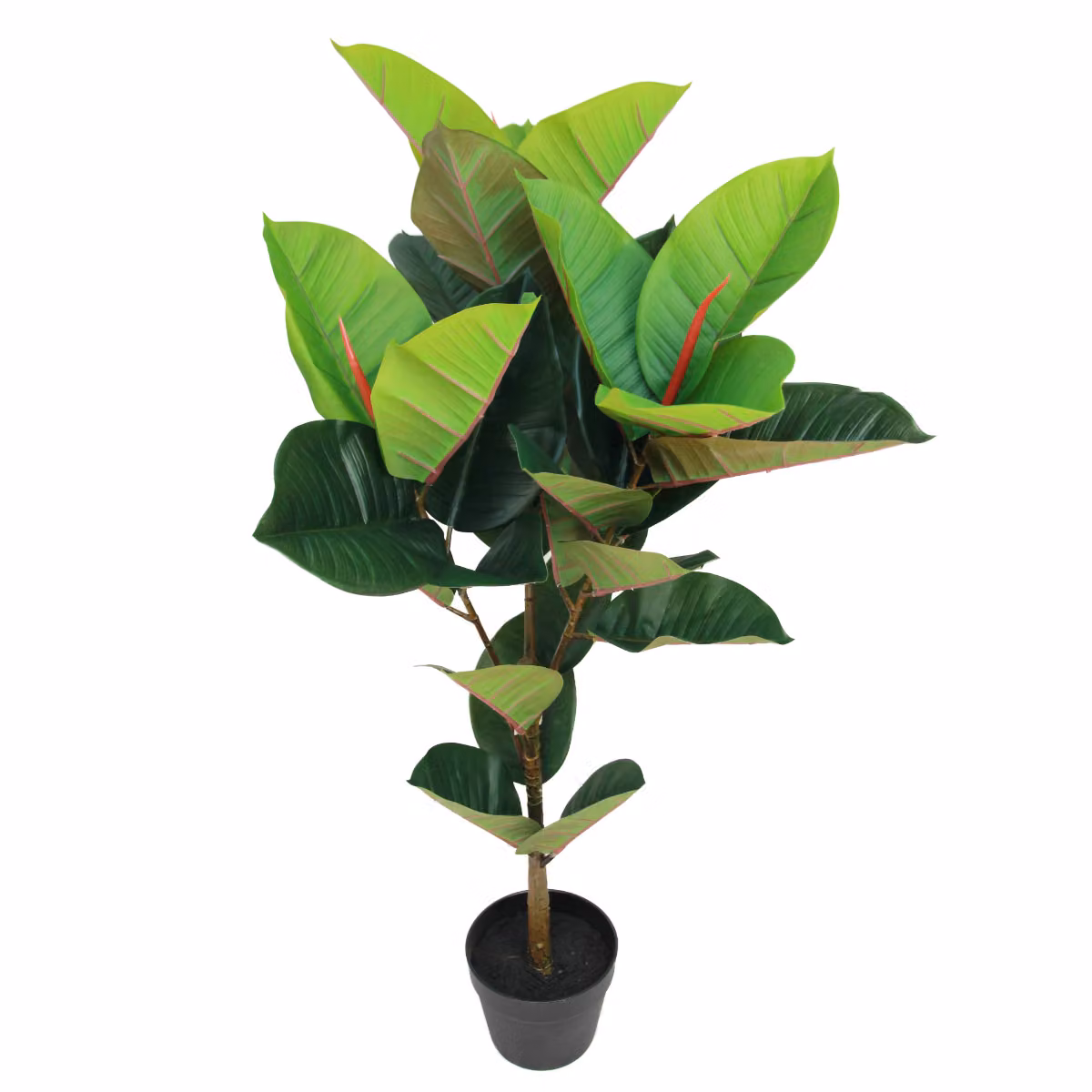 Pianta artificiale pianta decorativa Filodendro di gomma lunghezza totale 100cm