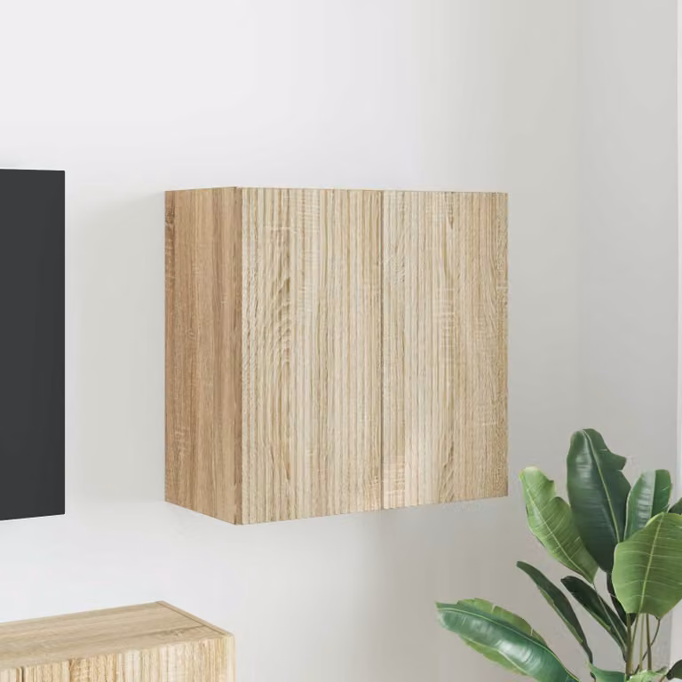 vidaXL Mobile TV da parete 59,5 x 31 x 60 cm Rovere Sonoma