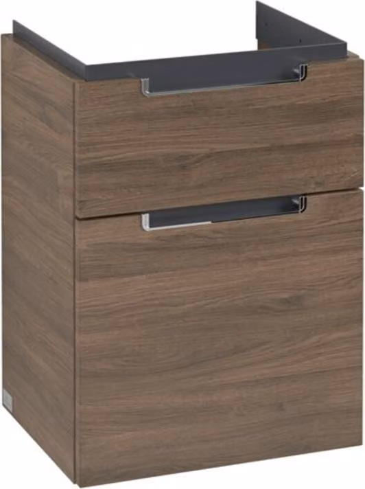 Villeroy & Boch Subway 2.0 meuble sous lavabo, 2 tiroirs, lavabo au centre, 440x590x352mm, A90610VH, A90610VH