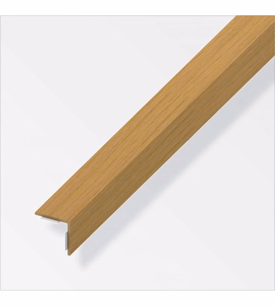 Autoadesivo Angolare 20X20 Pvc Rovere Chiaro 1Metro