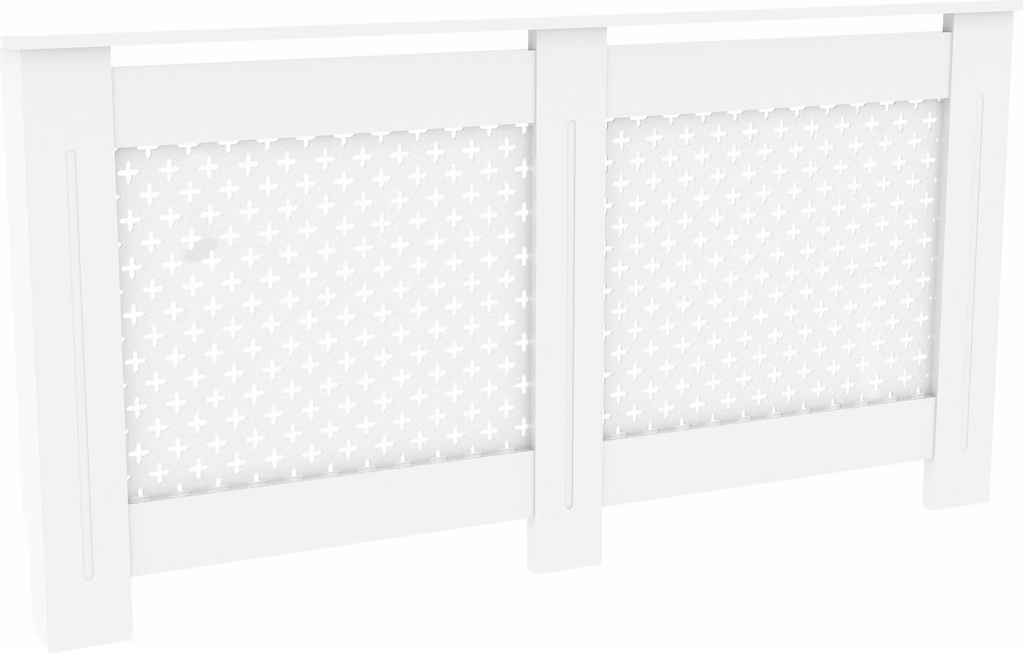 Copriradiatore in legno Windsor BIANCO - 172 CM - Moonia