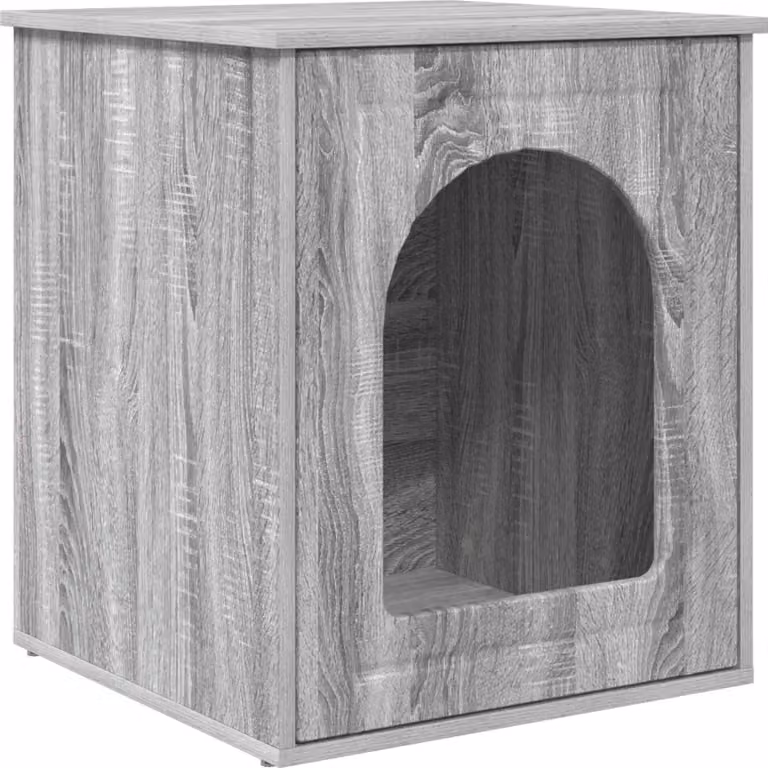 Casa per Gatti Grigio Sonoma 53 x 52 x 62 cm Legno multistrato