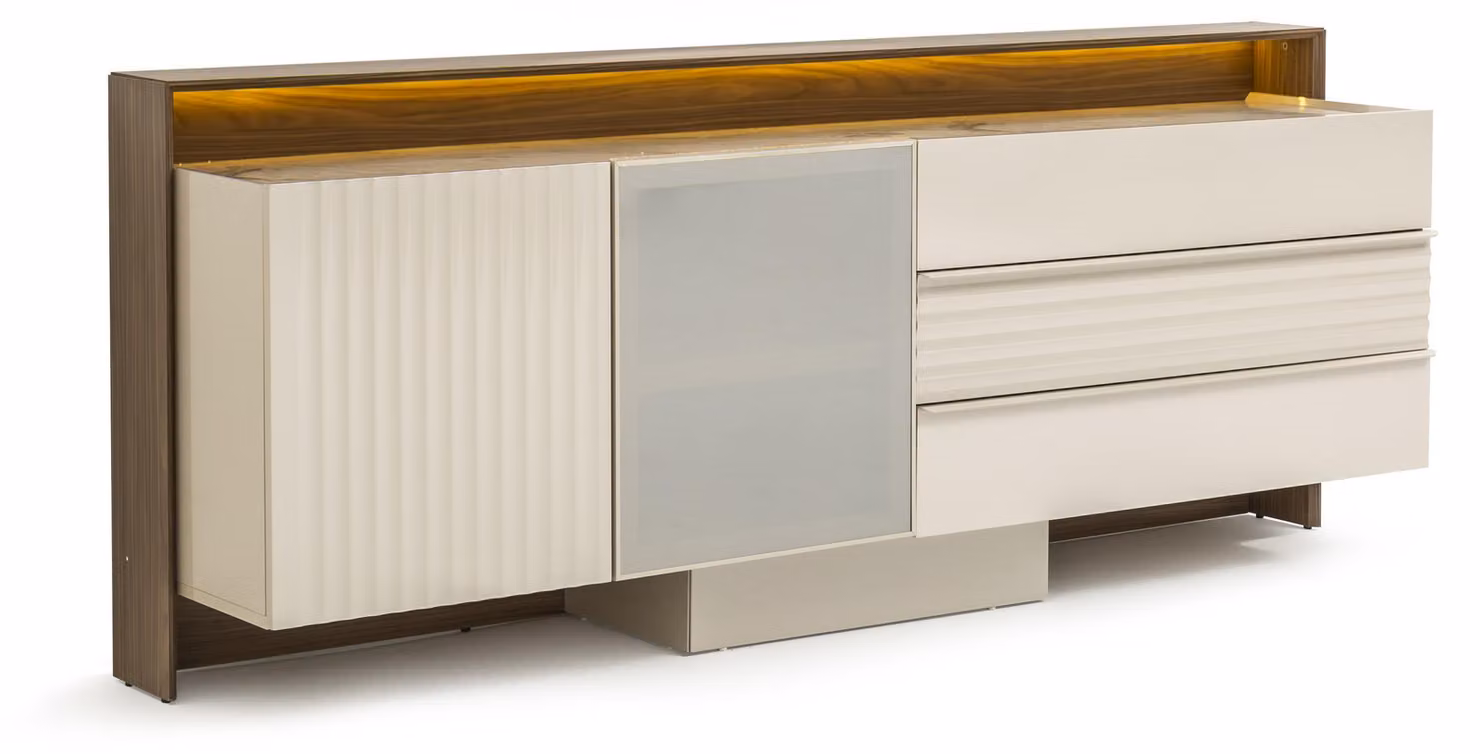 Credenza moderna con illuminazione a LED: elegante e funzionale