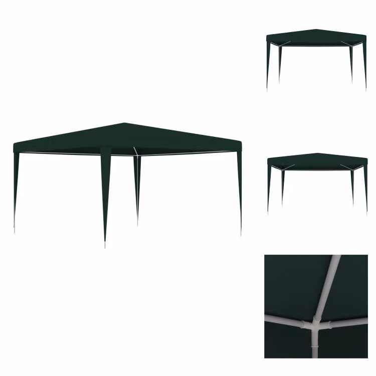 vidaXL Tenda professionale per feste 4×4 m verde 90 g/m² - Padiglioni e tende per feste