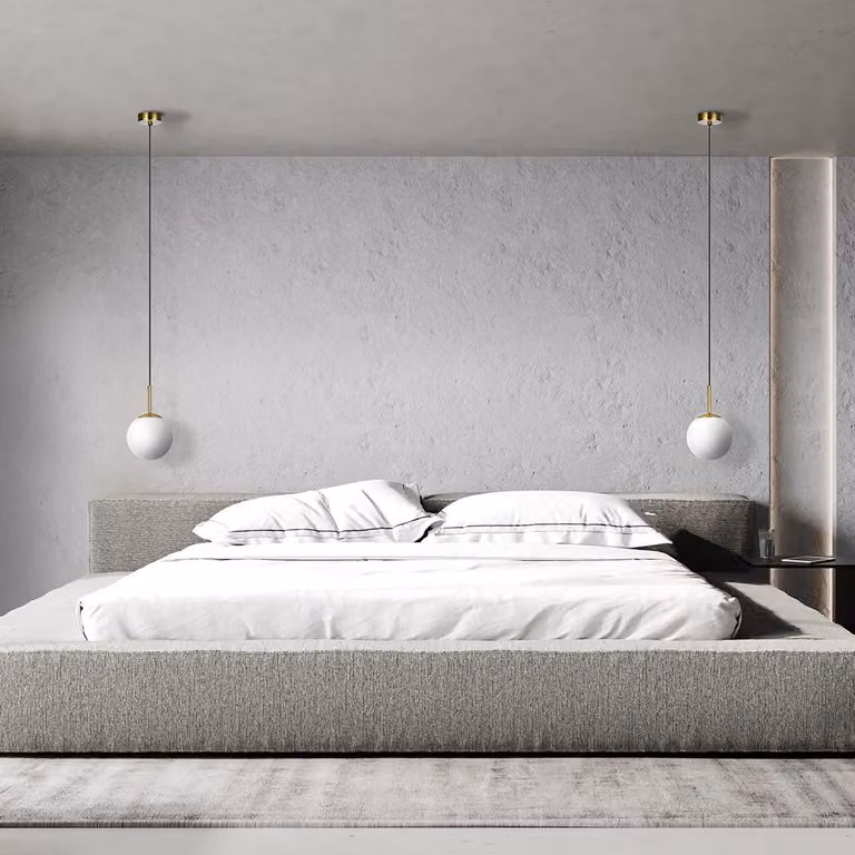 Lampada a sospensione minimalista, sfera in vetro bianco, oro e nero, 1xE14 10W, DORADO Light Prestige