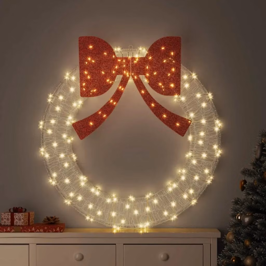 Ghirlanda di Natale con 150 LED Bianco Caldo e Telecomando, Lunghezza: 120 cm, CFW4678126 – 2