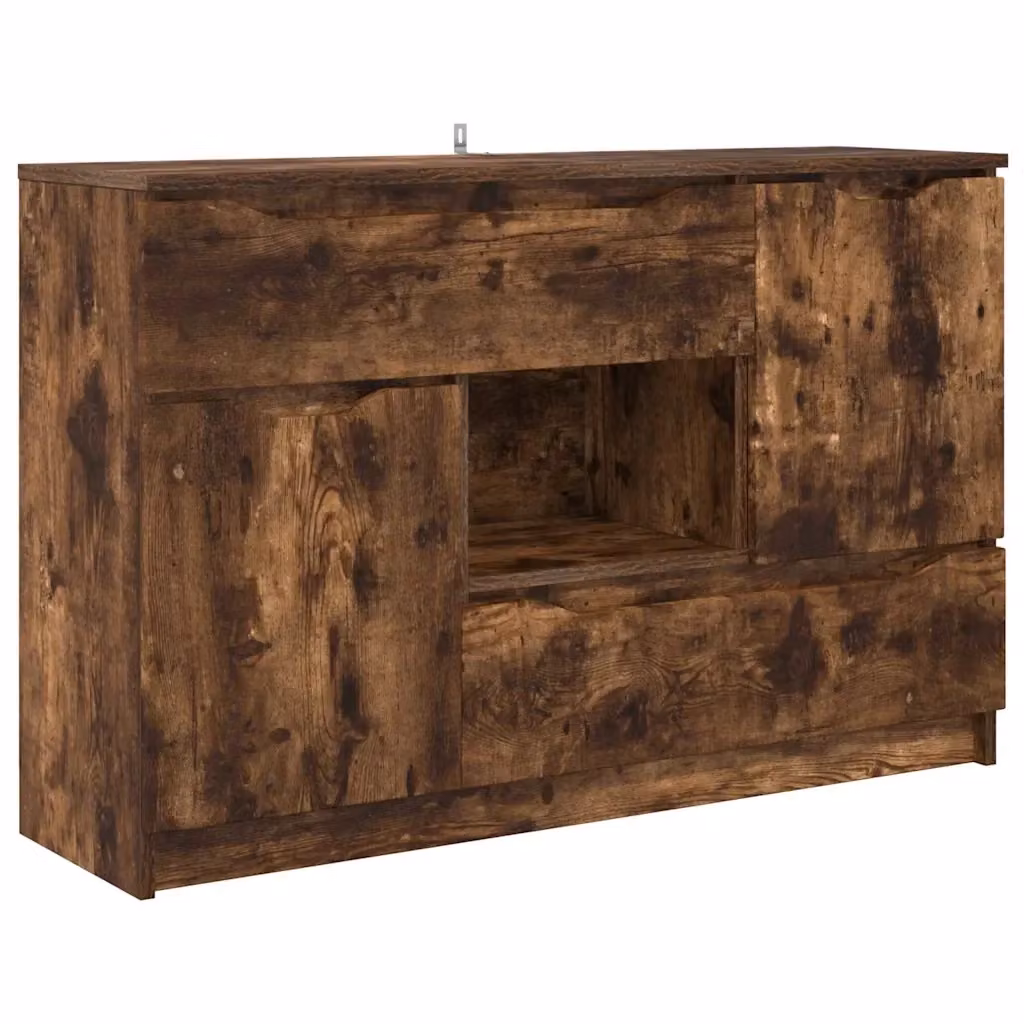 Credenza Buffet Design Mania in Rovere Fumè, L 100 x P 30 x H 65,6 cm – 2