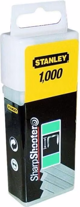 STANLEY 1000 punti metallici piatti 10mm-3/8