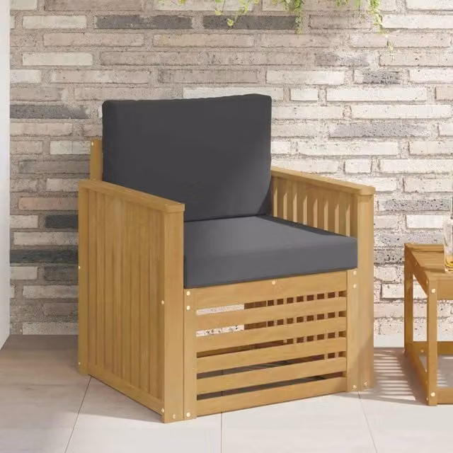 Set di divani da esterno-Sofa da giardino Poliestere Bianco 204465
