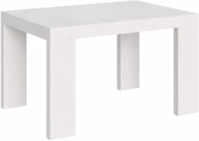 Tavolo rettangolare allungabile Roxell colore bianco frassino L: 130-390 cm, P: 90 cm
